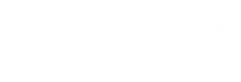 Holder Logo - Negative Variante in Weiß